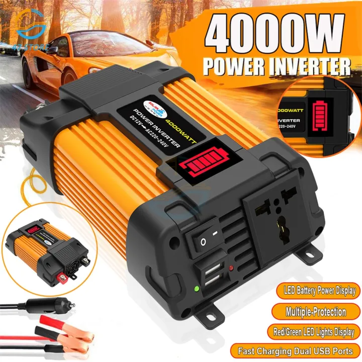 6000w Car Inverter Dc12v To Ac110/220v Transformer