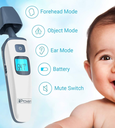 Precare Forehead and Ear Thermometer